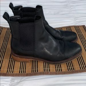 Authentic Clark’s Leather Combat Ankle Boots